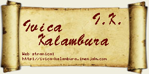 Ivica Kalambura vizit kartica